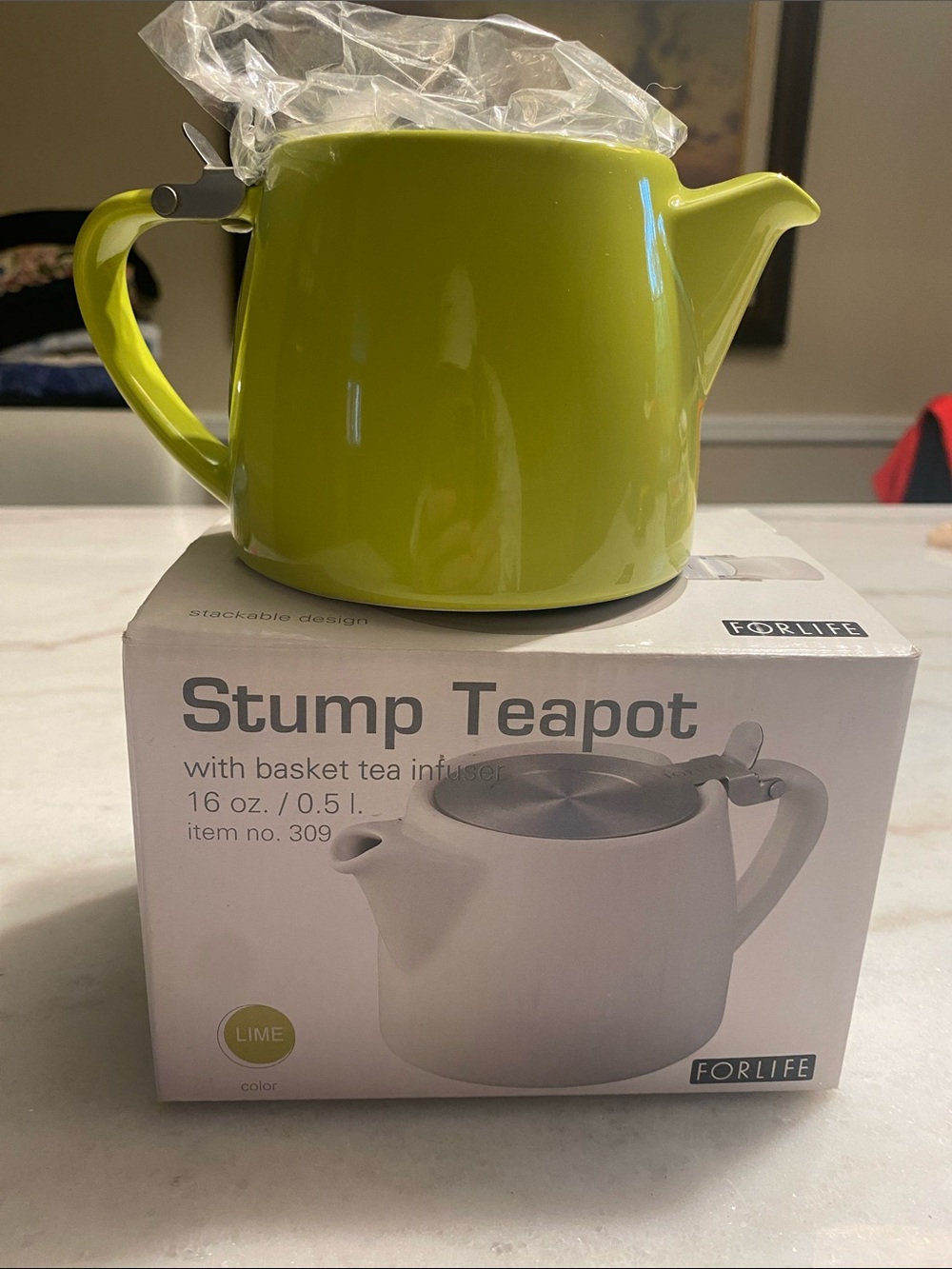 FORLIFE Stump Teapot 16oz New in box